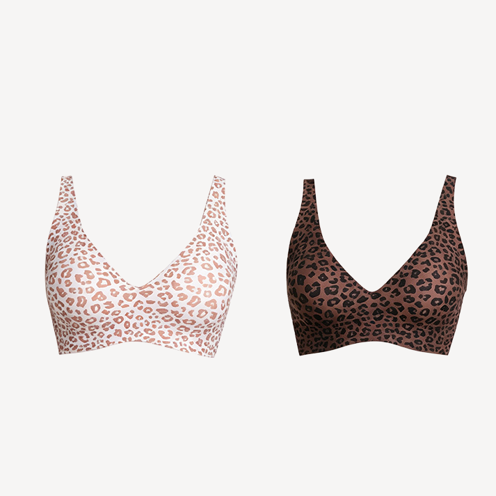 💕Jelly Wireless Womens Comfortable Wireless Bras Push Up Bralettes Seamless Tshirts Bras Deep V Everyday Bras