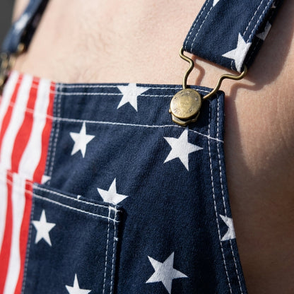 Celebrate Freedom: Iconic Flag Overalls!American Flag Overalls