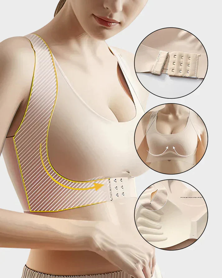 Last Day: Up to 30% Off Tiworld™ Front Closure Cross-Back Wireless Bra for Comfort & Support