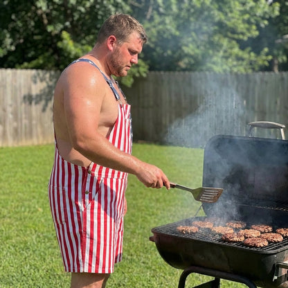 Celebrate Freedom: Iconic Flag Overalls!American Flag Overalls